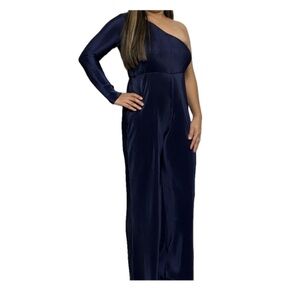 ASOS Navy One-Shoulder Dress